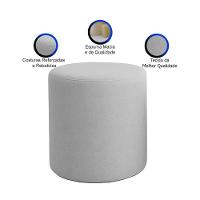 Puff Beca Cilindro Boucle Live - 7 Decor Prata - 3