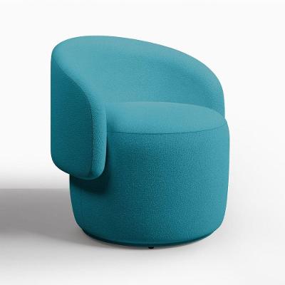 Poltrona Orgânica Beatriz Veludo Elegante - 7 Decor Azul Turquesa