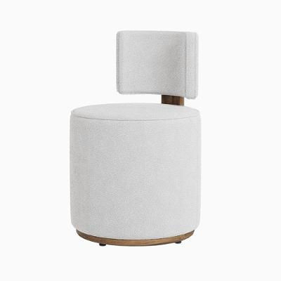 Puff Margo Decorativo Orgânico Veludo - 7 Decor Bege