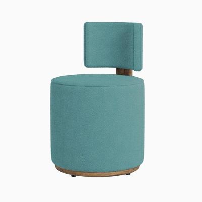 Puff Margo Decorativo Orgânico Veludo - 7 Decor Azul Claro