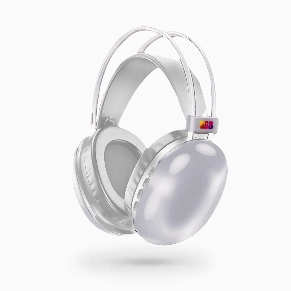 Fone De Ouvido Sem Fio Bluetooth V5.3 Com Led - Branco - 1