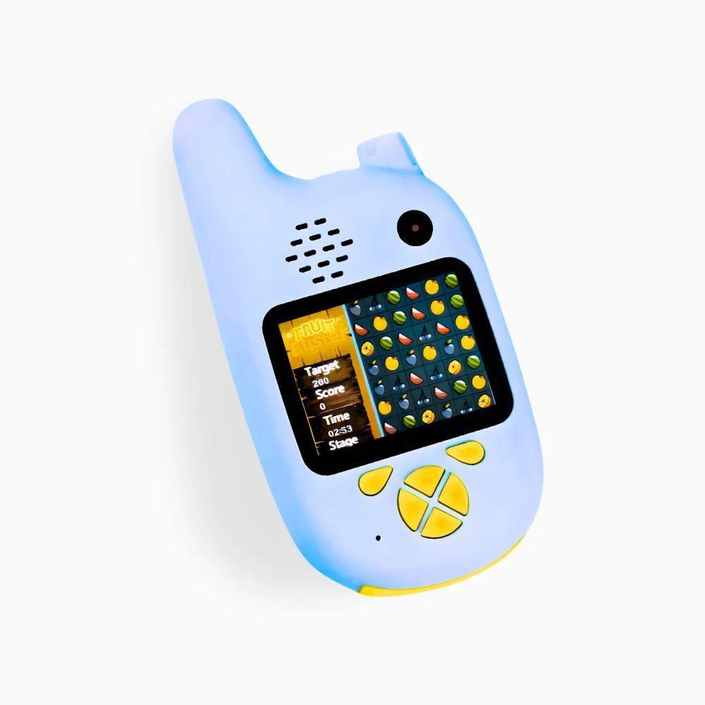 Walkie Talkie Infantil Com Câmera Digital Para Crianças Azul - 1