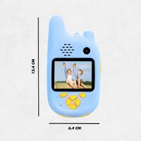 Walkie Talkie Infantil Com Câmera Digital Para Crianças Azul - 7