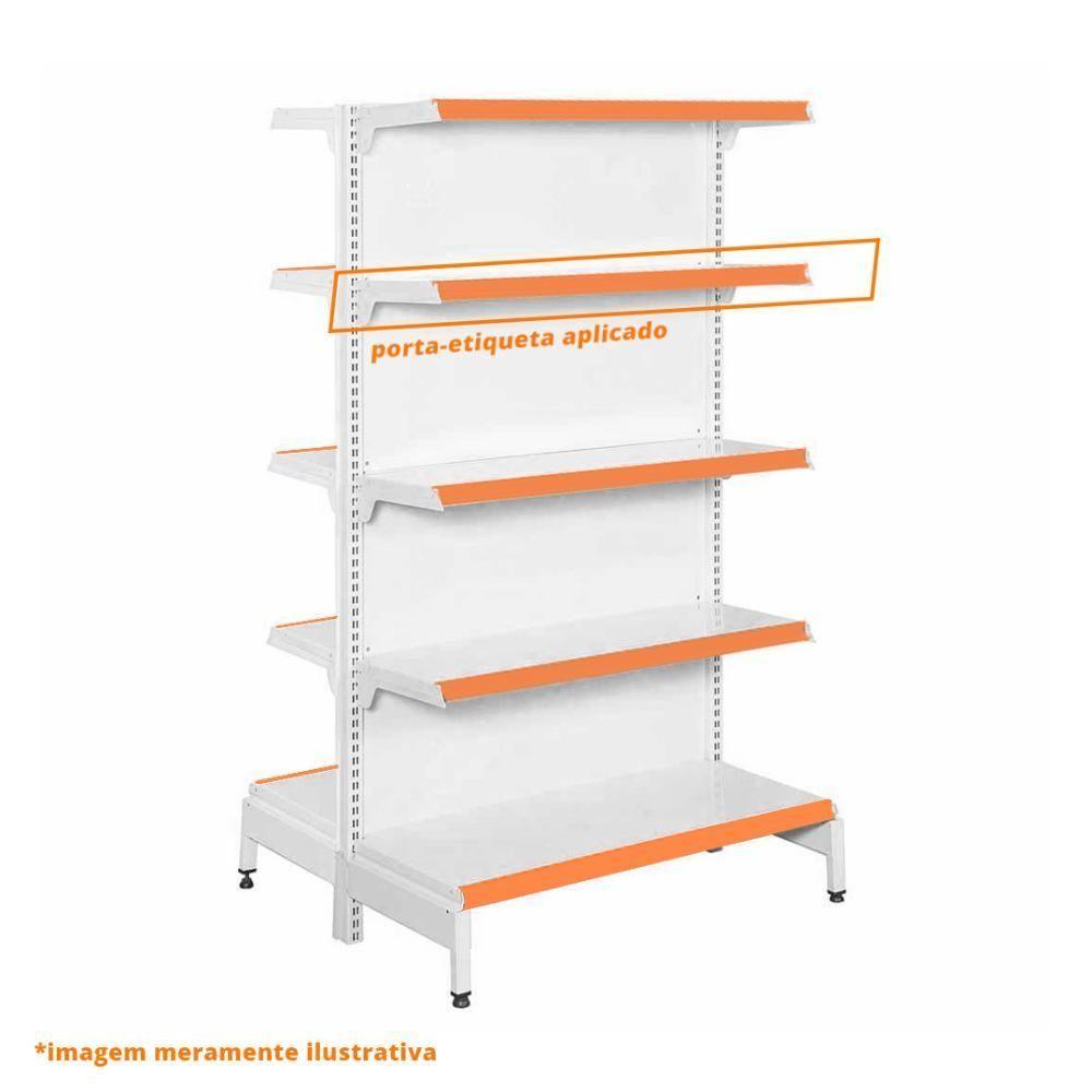 Gôndola Prateleira Para Supermercado 5 Níveis 40x30 New Plus 1,70 Central Inicial Pe Laranja - Sa Gôndolas - 3