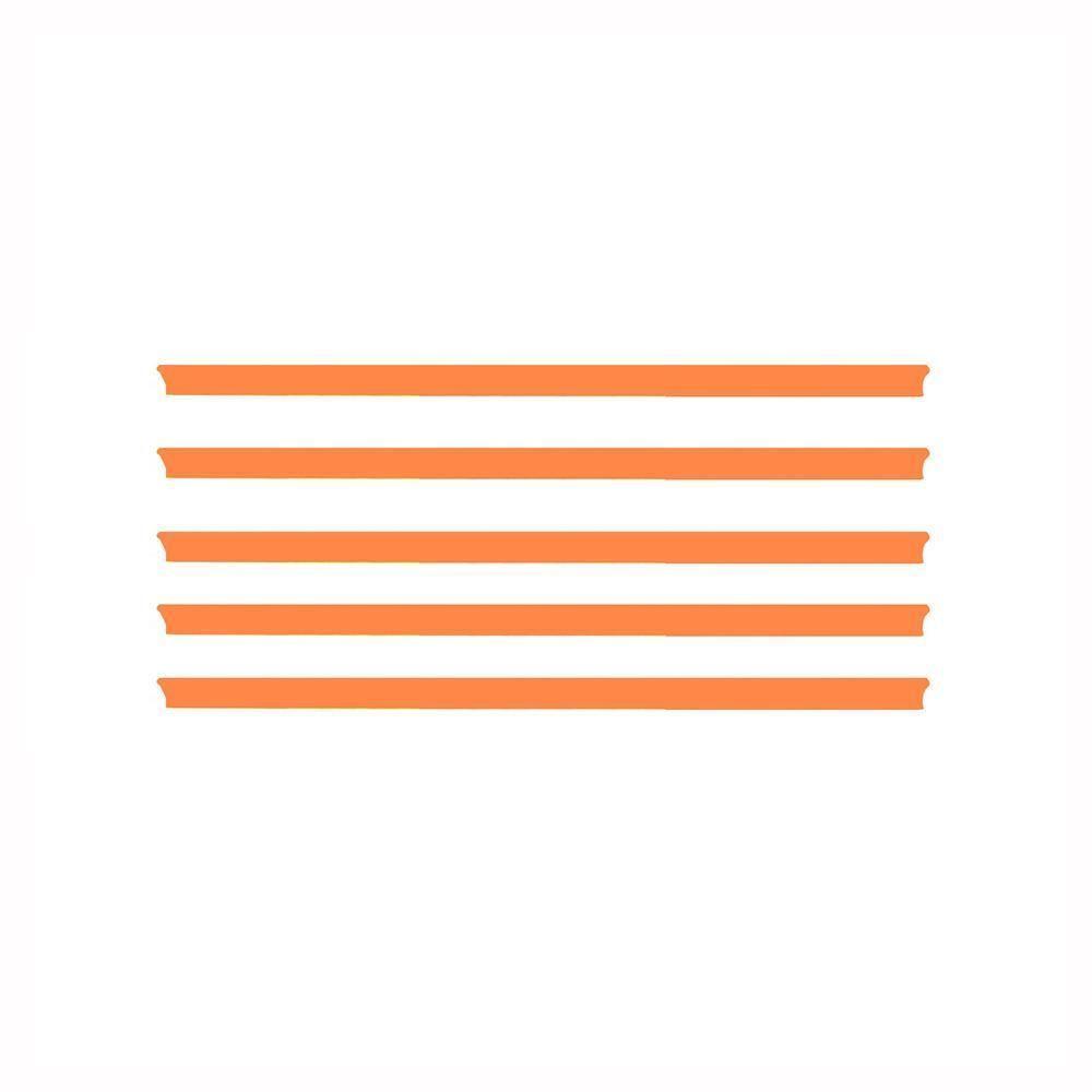 Gôndola Prateleira Preta Para Supermercado 5 Níveis 40x30 New Plus 1,70 Parede Continuação Pe Laranja - Sa Gôndolas - 5