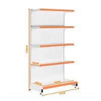 Gôndola Prateleira Para Supermercado 5 Níveis 40x30 New Plus 1,70 Ponta Pe Laranja - Sa Gôndolas - 2