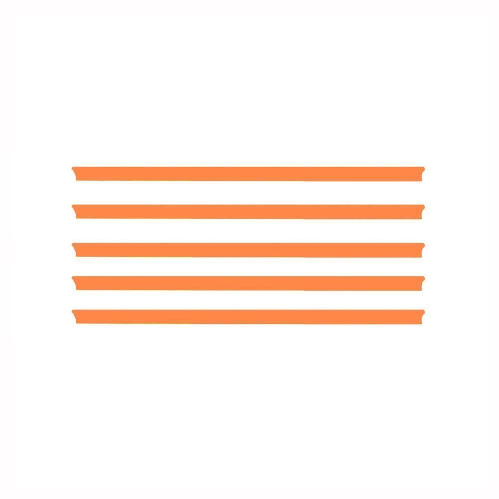 Gôndola Prateleira Para Supermercado 5 Níveis 40x30 New Plus 1,70 Parede Continuação Pe Laranja - Sa Gôndolas - 3