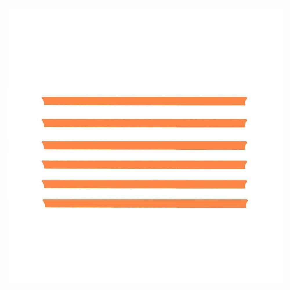 Gôndola Prateleira Para Supermercado 6 Níveis 40x30 New Plus 2,00 Parede Continuação Pe Laranja - Sa Gôndolas - 5