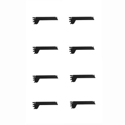 Kit 8 Mão Francesa Apoio Para Bandeja 30cm Slg Gôndolas New Plus Preto - Sa Gôndolas