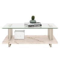 Mesa De Centro Com Detalhe Ripado Fire Z10 Off-calacata - Mpozenato - 5