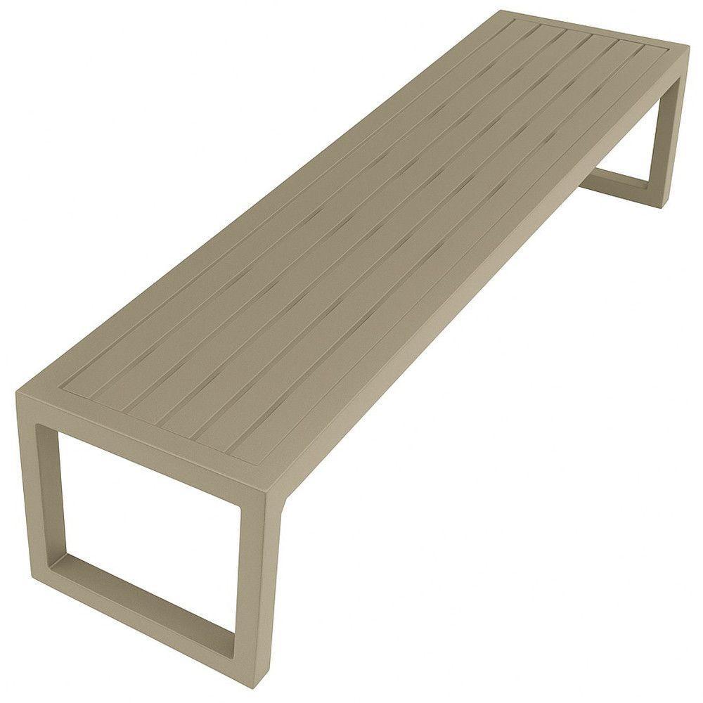 Banco Em Alumínio Para área, Jardim E Piscina Trama Original Fendi - 1