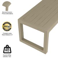 Banco Em Alumínio Para área, Jardim E Piscina Trama Original Fendi - 3