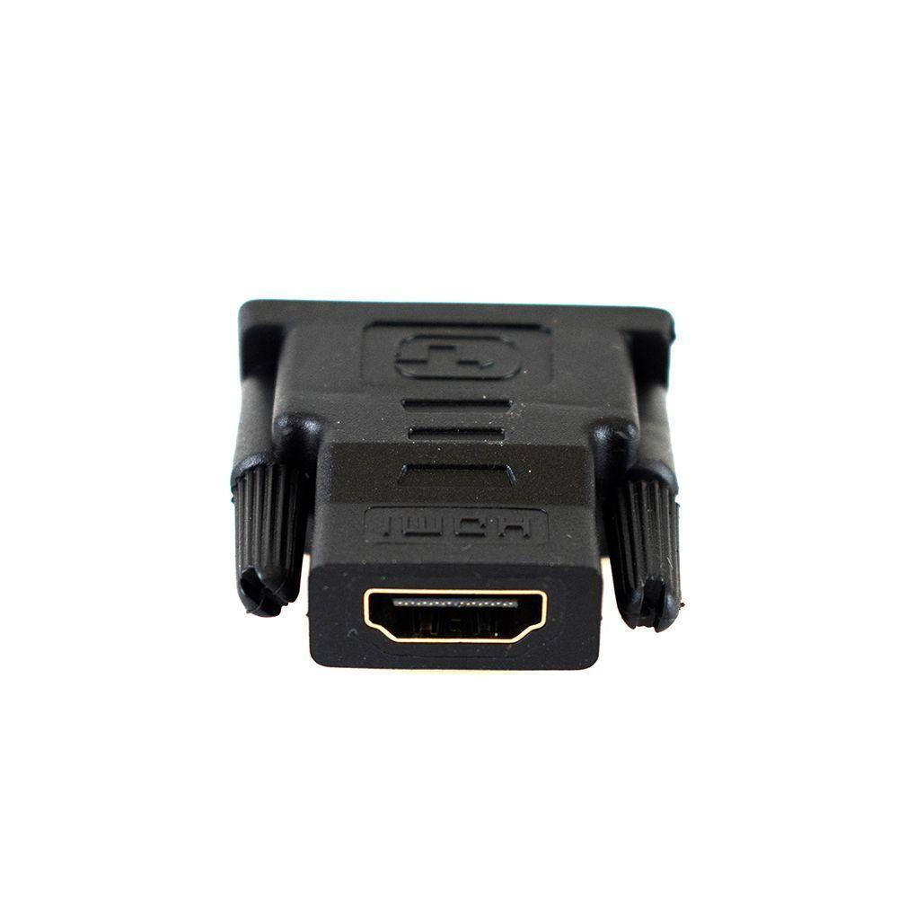 Adaptador Dvi (24+5) Macho Para Hdmi Femea Ouro Evus C-097 - 2