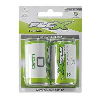 Pilha Flex D Alcalina 2 Unidades - 1