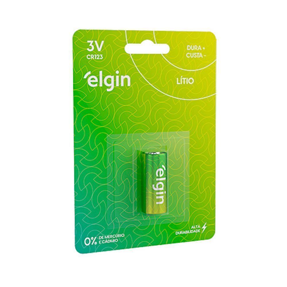 Bateria Elgin Cr123 Com 1 Unidade - 1