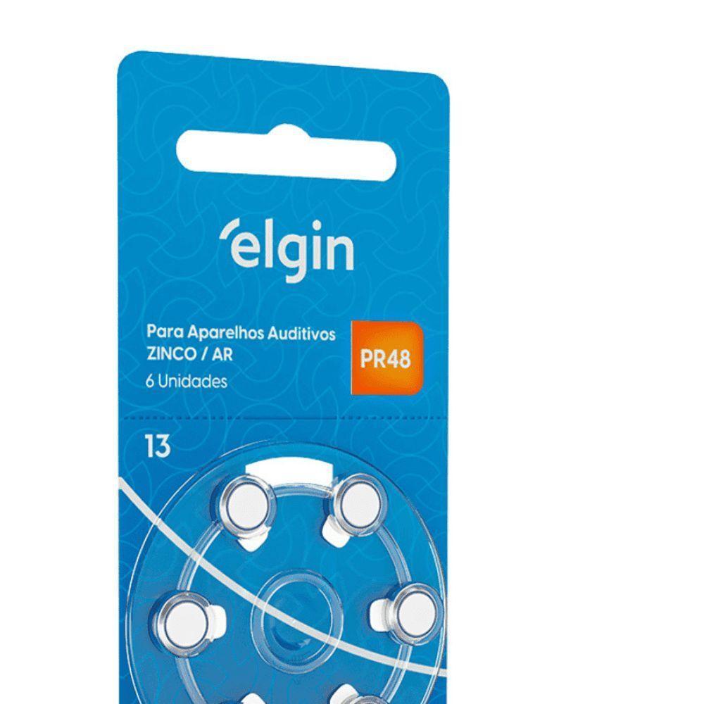 Pilha Auditiva Elgin Tamanho 13 Pr48 1,4v Com 6 Unidades - 3