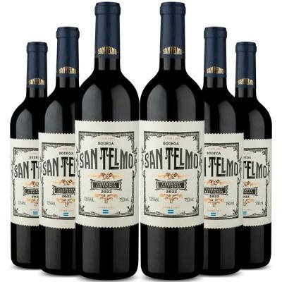 Kit 6 Garrafas Vinho Tinto San Telmo Cabernet Sauvignon 750ml
