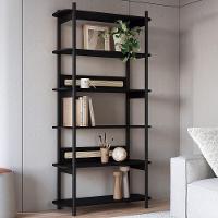 Estante Industrial 6 Prateleiras Pés Madeira Arlo A10 Nero-preto - Mpozenato - 2