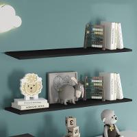 Prateleira Flutuante De Quarto Infantil Kit 4 Suporte Invisível 91cm Yara Preto - Lumil - 2