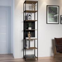 Estante Livreiro Steel Quadra 27808 6 Prateleiras Vermont Base Preta - Artesano - 2