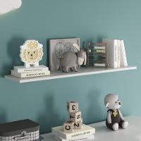 Prateleira Flutuante Quarto Infantil Com Suporte Invisível 91x20cm Yara Branco - Lumil - 2