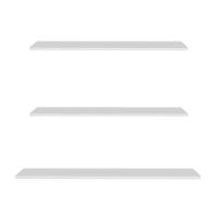 Prateleira Flutuante Para Lavanderia Kit 3 Com Suporte Invisível Cp2 Yara Branco - Lumil - 1