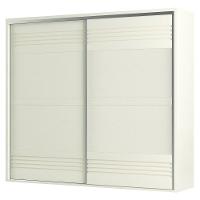 Guarda Roupa Casal 267cm 2 Portas De Correr 100% Mdf Tw603 Off White - Dalla Costa - 1