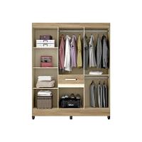 Guarda Roupa De Casal Portugal 08 Portas E Espelho Avelã-castanho - Moval - 2