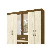Guarda Roupa De Casal Portugal 08 Portas E Espelho Avelã-castanho - Moval - 3