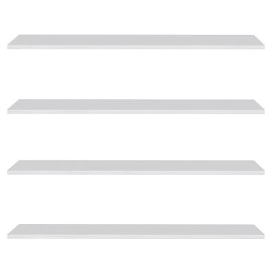 Prateleira Flutuante De Quarto Adulto Kit 4 Suporte Invisível 91cm Yara Branco - Lumil