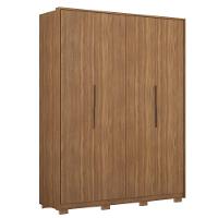 Guarda Roupa Casal Com Pés 4 Portas 3 Gavetas Attore D02 Amendola Touch - Mpozenato - 1