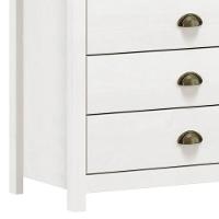 Cômoda Para Quarto 4 Gavetas Estilo Americano 80cm Lázio F07 Branco-carvalho - Mpozenato - 3