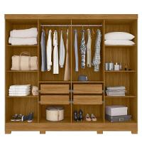 Guarda Roupa Casal Com Espelho 8 Portas 236cm ágata M07 Freijó-cinza - Mpozenato - 6