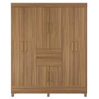 Guarda Roupa Casal 8 Portas 2 Com Espelho Elite 2 Gavetas Munique D02 Amendola Touch - Mpozenato - 2