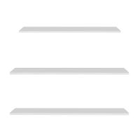 Prateleira Flutuante Para Lavanderia Kit 3 Com Suporte Invisível Cp3 Yara Branco - Lumil - 1