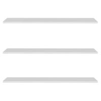 Prateleira Flutuante Para Sala Kit 3 Suporte Invisível 91cm Yara Branco - Lumil - 1