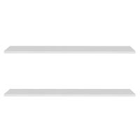 Prateleira Flutuante Para Banheiro Kit 2 Suporte Invisível 91cm Yara Branco - Lumil - 1