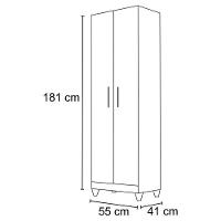 Kit 3 Armários Organizadores Multiuso íris 2 Portas Branco - Moval