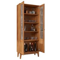 Cristaleira Com Portas De Vidro Sala De Jantar Liria C14 Cedro - Mpozenato - 5