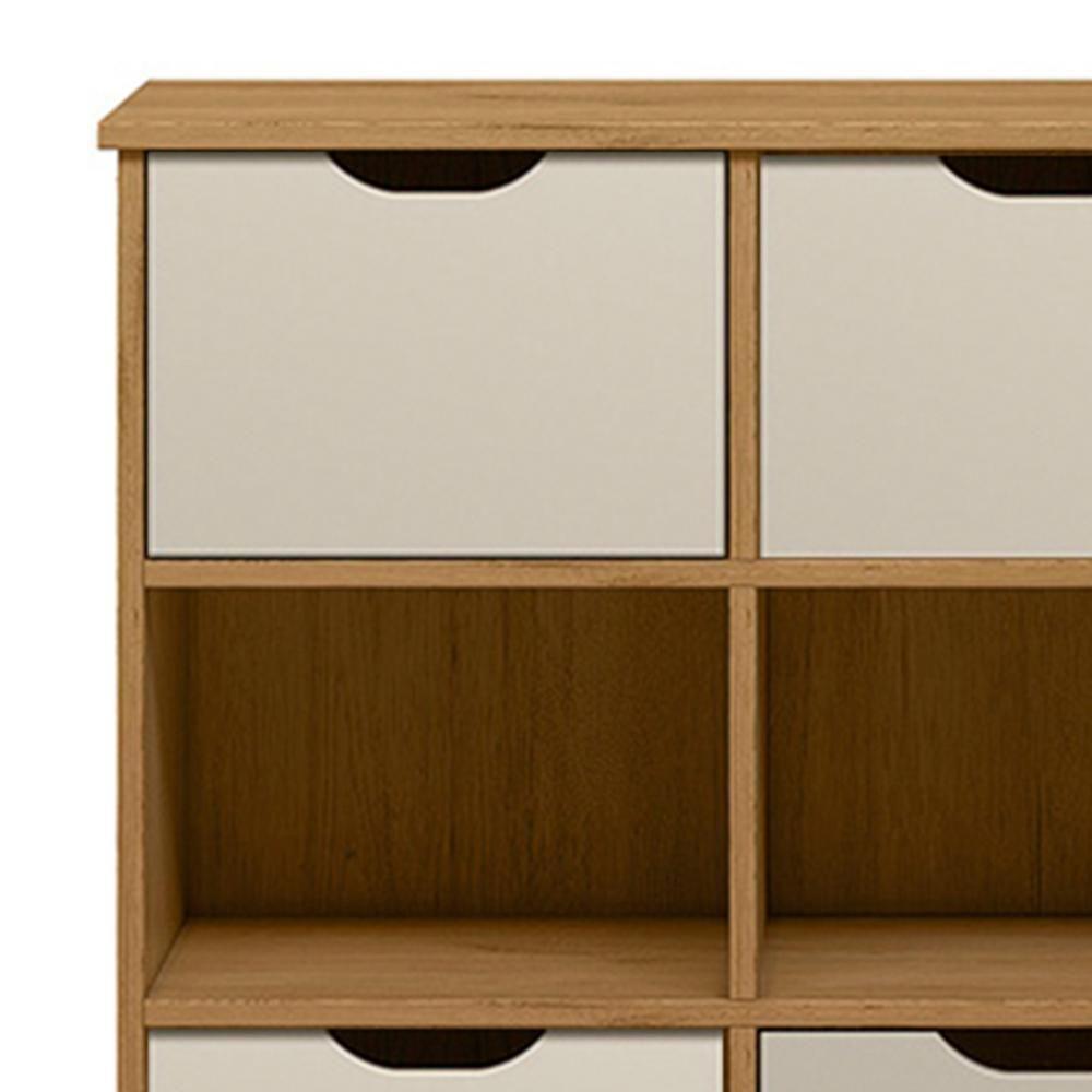 Nicho Organizador 6 Gavetas Com Rodízios Freijó-off White - Qmovi - 5