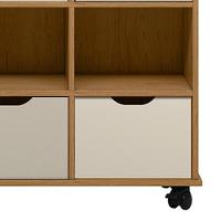 Nicho Organizador 6 Gavetas Com Rodízios Freijó-off White - Qmovi - 6