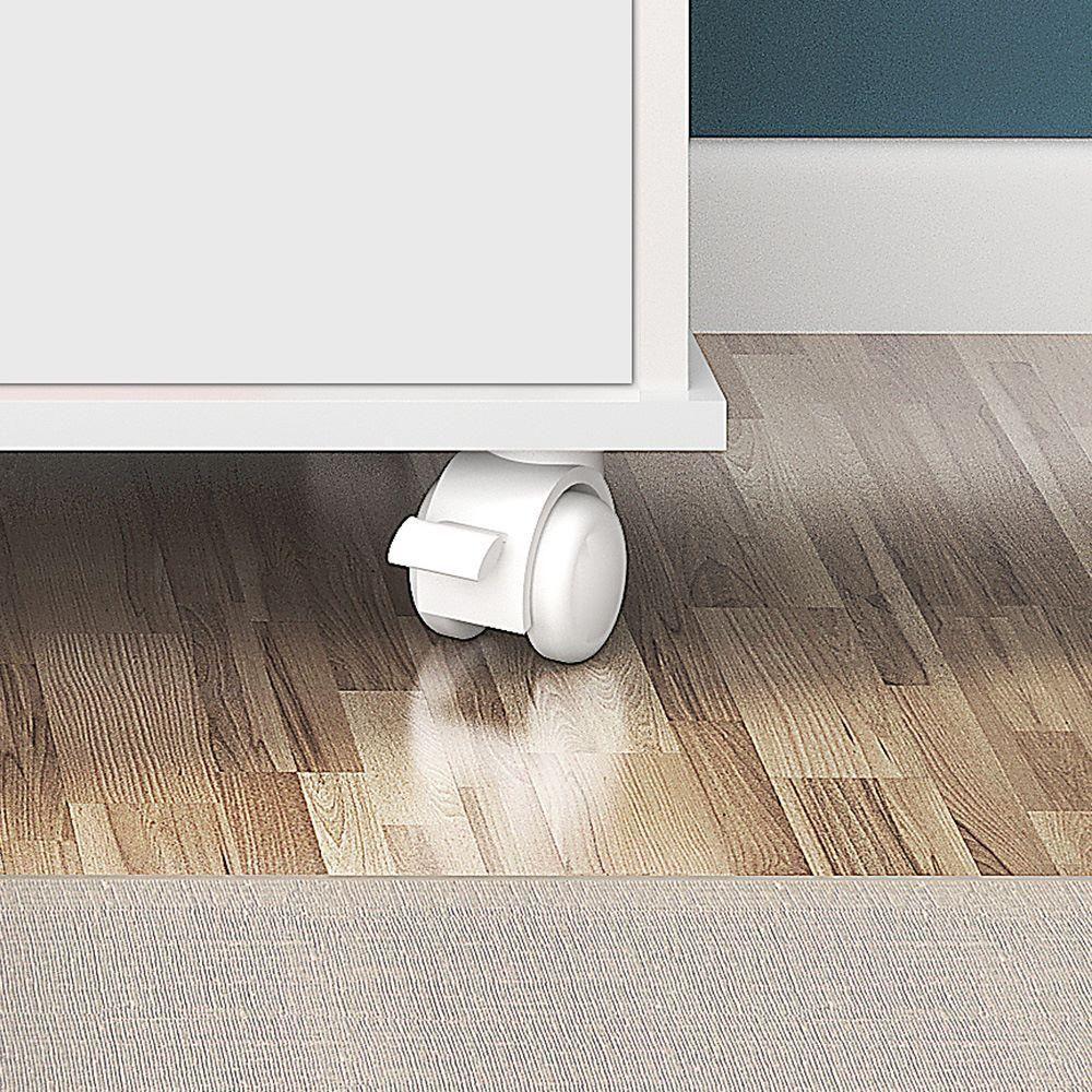 Nicho Organizador Com Rodízios Toys 3 Gavetas Q01 Branco-preto - Mpozenato - 5