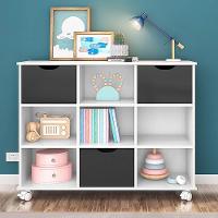 Nicho Organizador Com Rodízios Toys 3 Gavetas Q01 Branco-preto - Mpozenato - 2