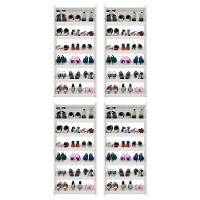 Kit 4 Armários Sapateira Multiuso Paris Branco - Lumil Móveis - 1