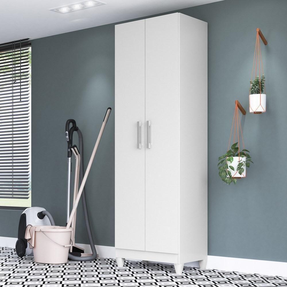 Kit 3 Armários Multiuso Organizador 2 Portas Astrid M07 Branco - Mpozenato - 2