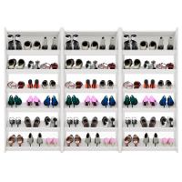 Kit 3 Armários Sapateira Multiuso Paris - Lumil Móveis Branco - 1