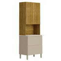 Paneleiro De Cozinha Torre Quente Minsk K02 Vanilla-freijó - Mpozenato - 1