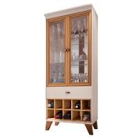 Cristaleira Adega Com Gaveta órfeo H01 Off White-cinamomo - Mpozenato - 1