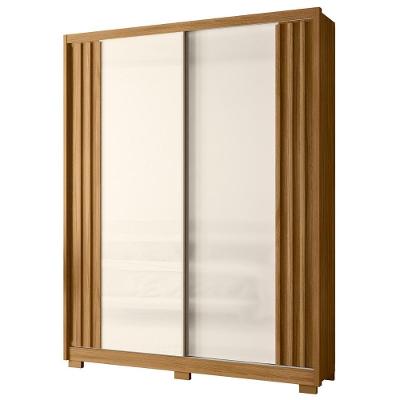 Guarda Roupa Solteiro 175cm 2 Portas Florença M07 Freijó-off - Mpozenato