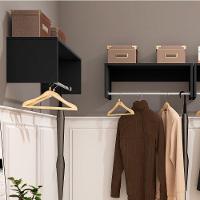 Kit 4 Nichos Cabideiros Suspensos Berlim Preto - Lumil Móveis - 3